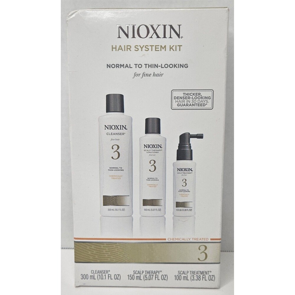 NIOXIN 3 System Kit Kit Normal To Thin Looking For Fine Hair Thicker Hair NIB
